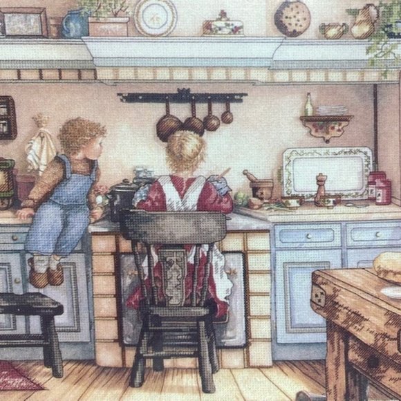 Rare Embellished Cross Stitch Kit Candamar Designs - Homemade Soup -  New - Picture 3 of 7